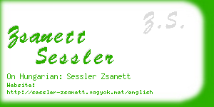 zsanett sessler business card